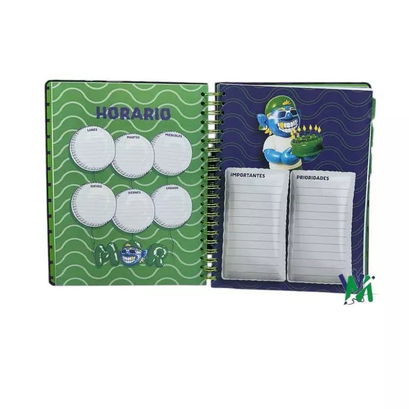 Agenda Argollada 7 Materias Grande 105 Primavera Ferxxo | CD 010147