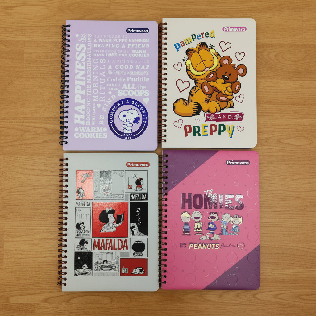 Cuaderno Primavera Argollado 85 Pasta Dura 80h | CD010042