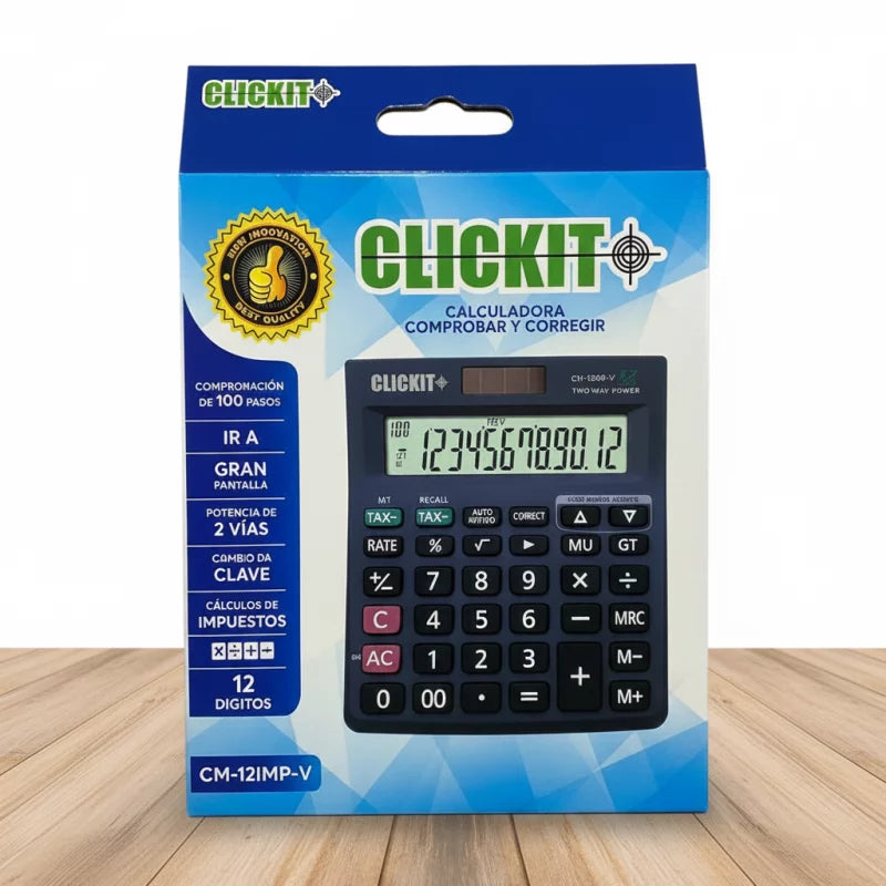 Calculadora Clickit 12 Dígitos 121MP | CD 050076