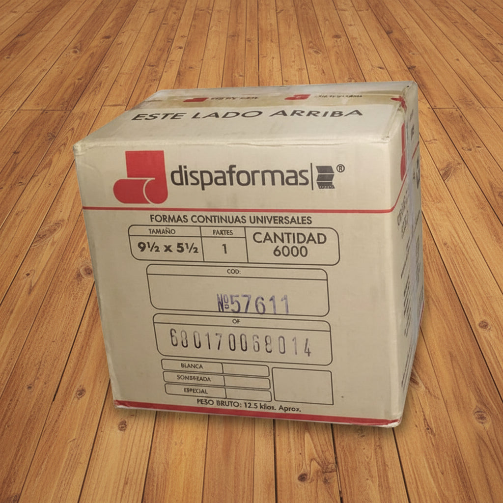 Forma Continua 9 1/2 x 5 1/2 1 Parte 6.000 Hojas | CD 050343