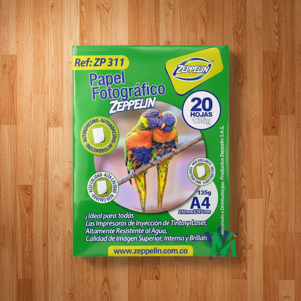 Papel Fotográfico Adhesivo 135gr x20 Hojas | CD 4327