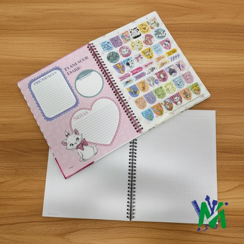 Cuaderno Argollado 1 Materia Grande 105 Primavera | CD 010041