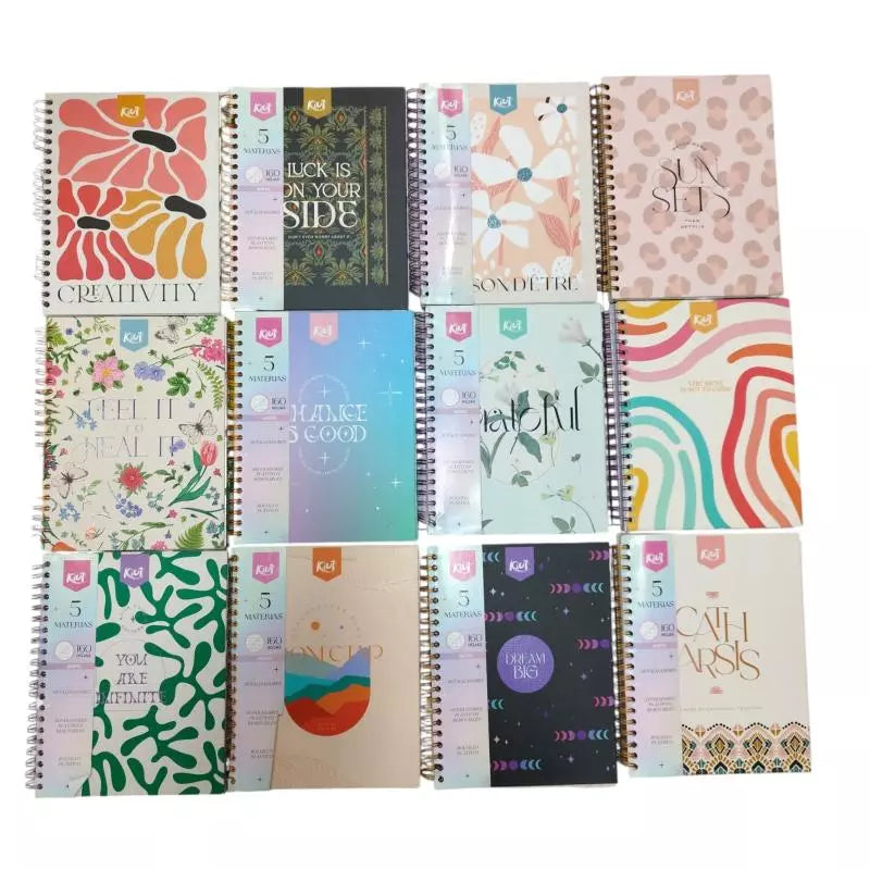 Agenda Argollada 5 Materias Grande 105 Kiut | CD 569318