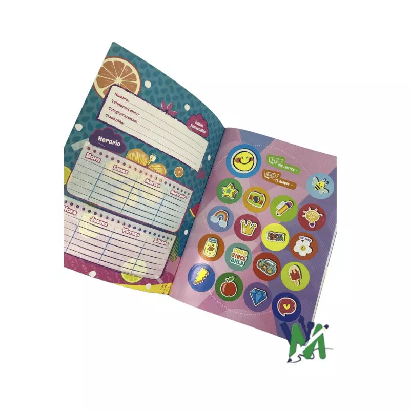 Cuaderno Neon Cosido 100h | CD 010018