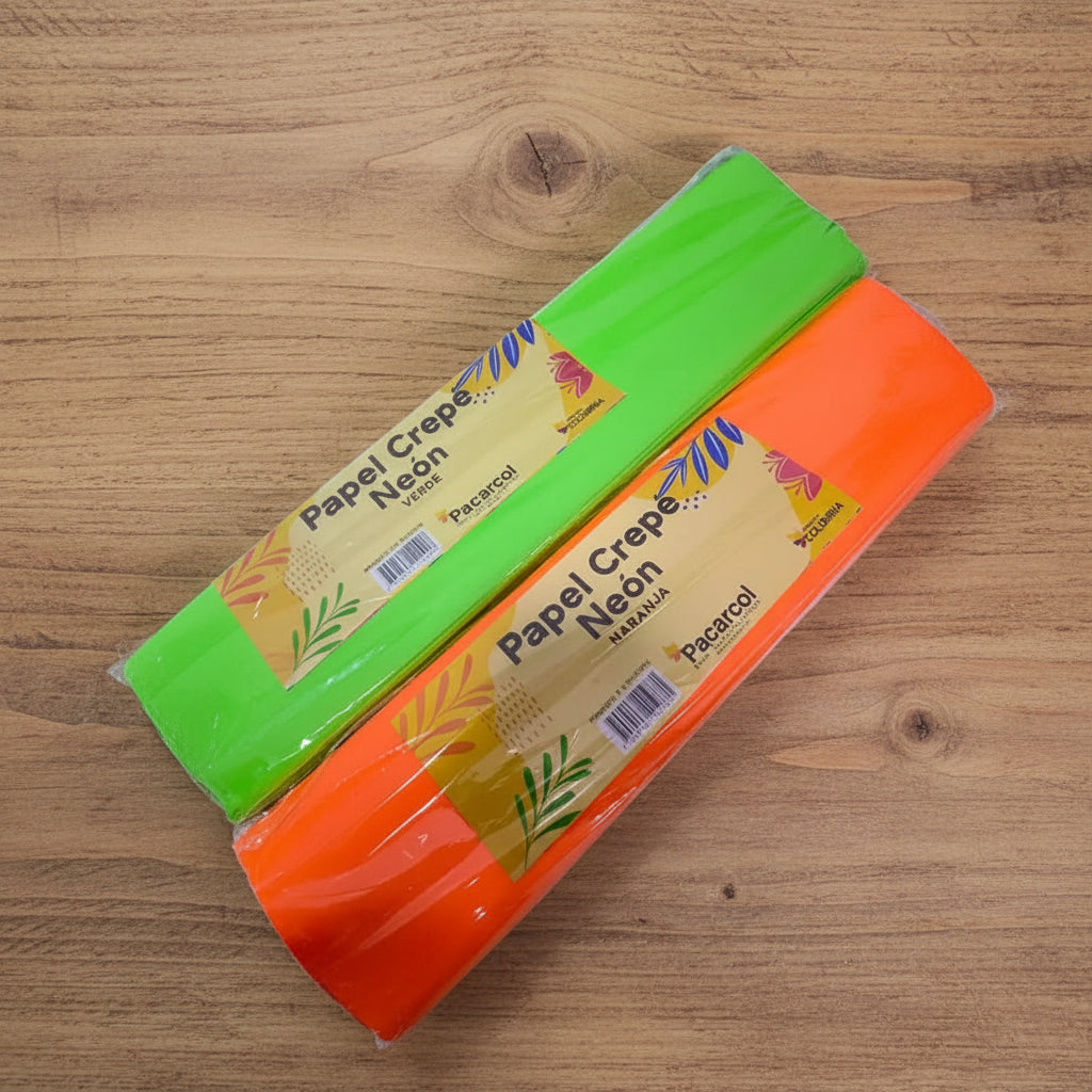 Papel Crepe Neon x8 | CD 070395