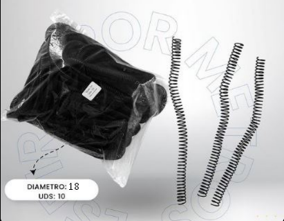 Espiral plastico 18mm | CD 211101