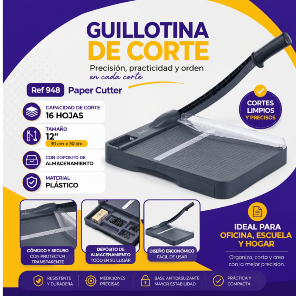 Guillotina Plastica 12"x12" | CD 051948