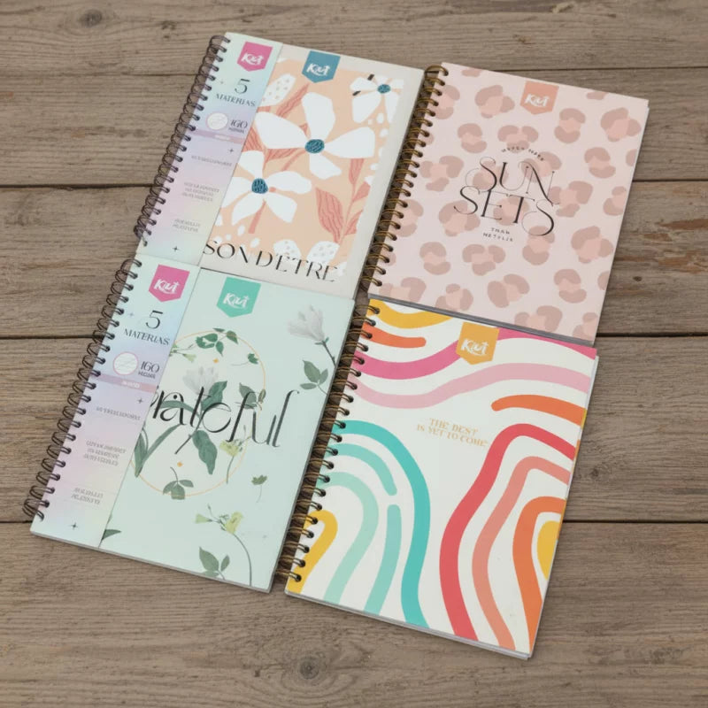 Agenda Argollada 5 Materias Grande 105 Kiut | CD 569318