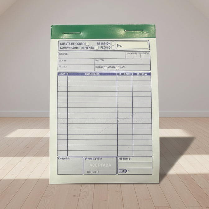 Facturero Con Copia Mini | CD 060235