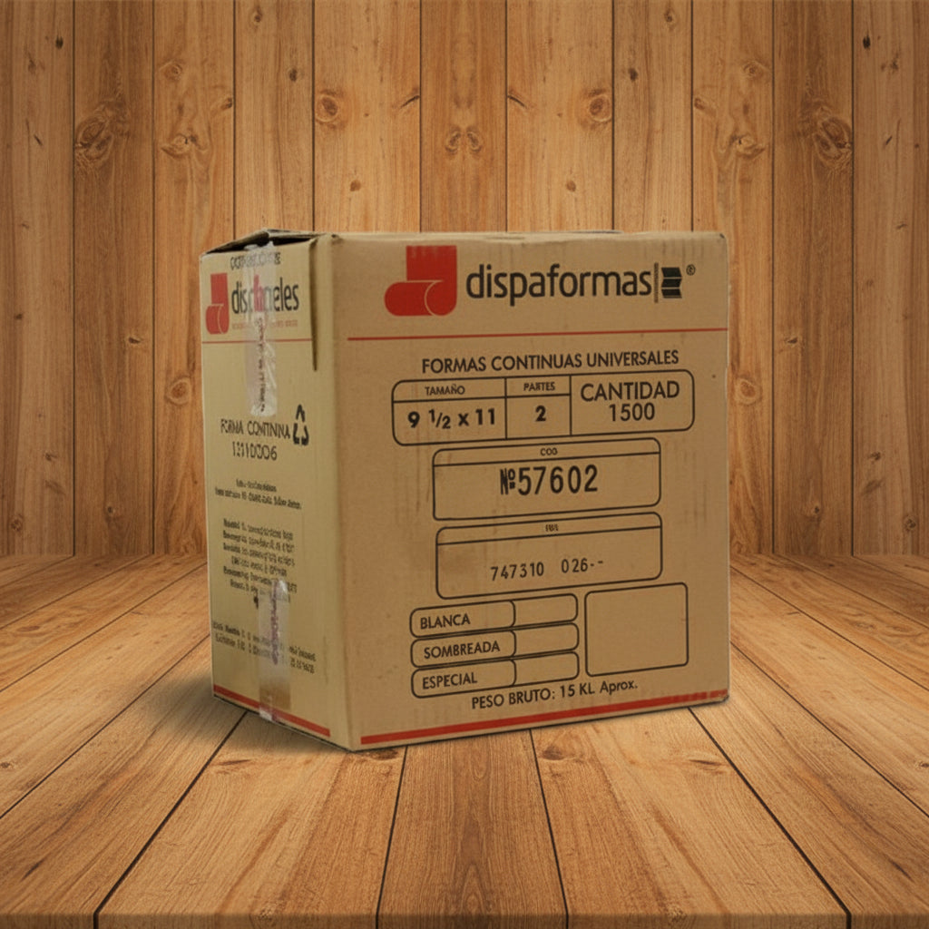 Forma Continua 9 1/2 x 11 2 Partes 1.500 Hojas | CD 050341