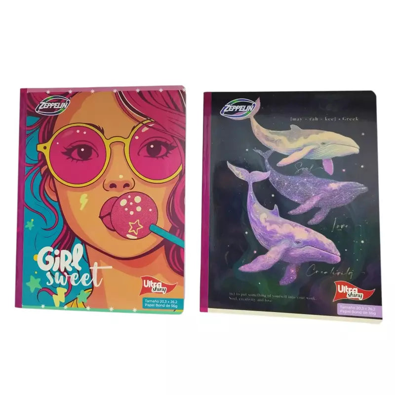 Cuaderno Cosido Zeppelin Ultra Shiny Grande 20.3cmx26.2cm | CD 010416